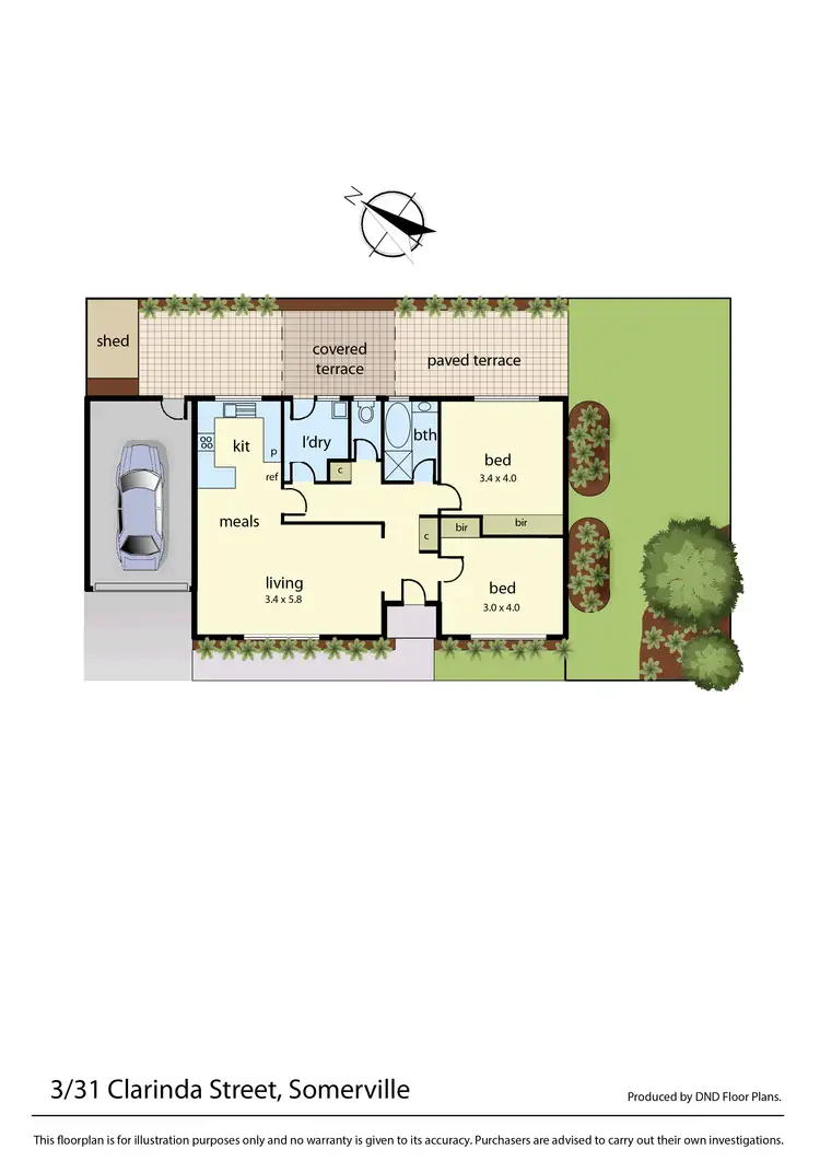 Floorplan of Homely unit listing, 3/31 Clarinda Street, Somerville VIC 3912