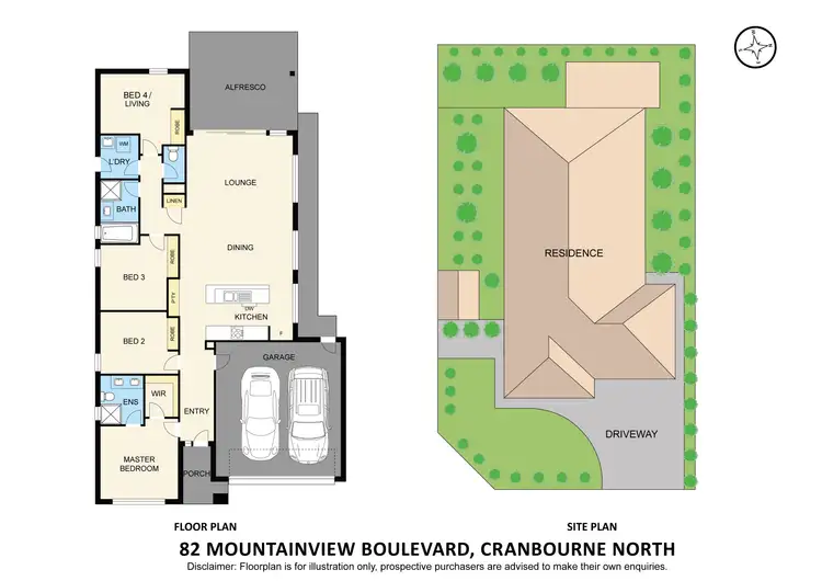 Floorplan of Homely house listing, 82 Mountainview Boulevard, Cranbourne North VIC 3977