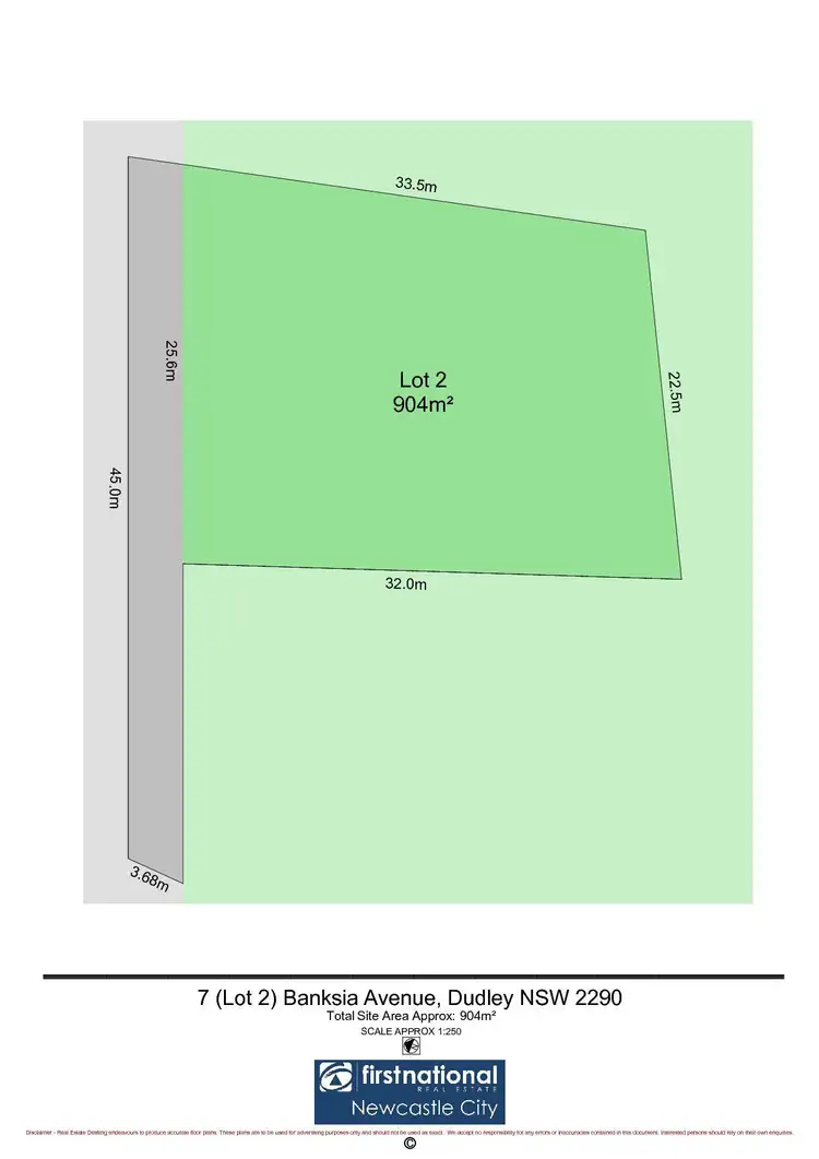 Floorplan of Homely land listing, 7 Banksia Avenue, Dudley NSW 2290