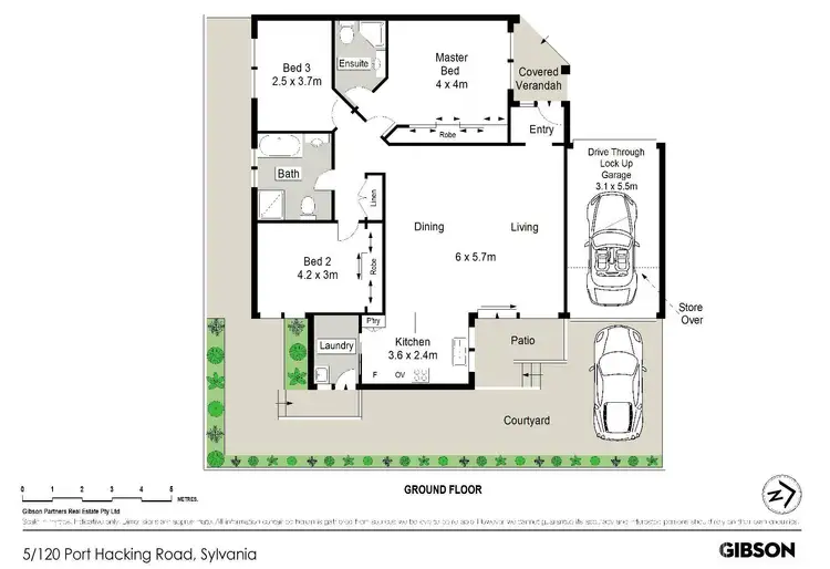 Floorplan of Homely villa listing, 5/120-122 Port Hacking Road, Sylvania NSW 2224