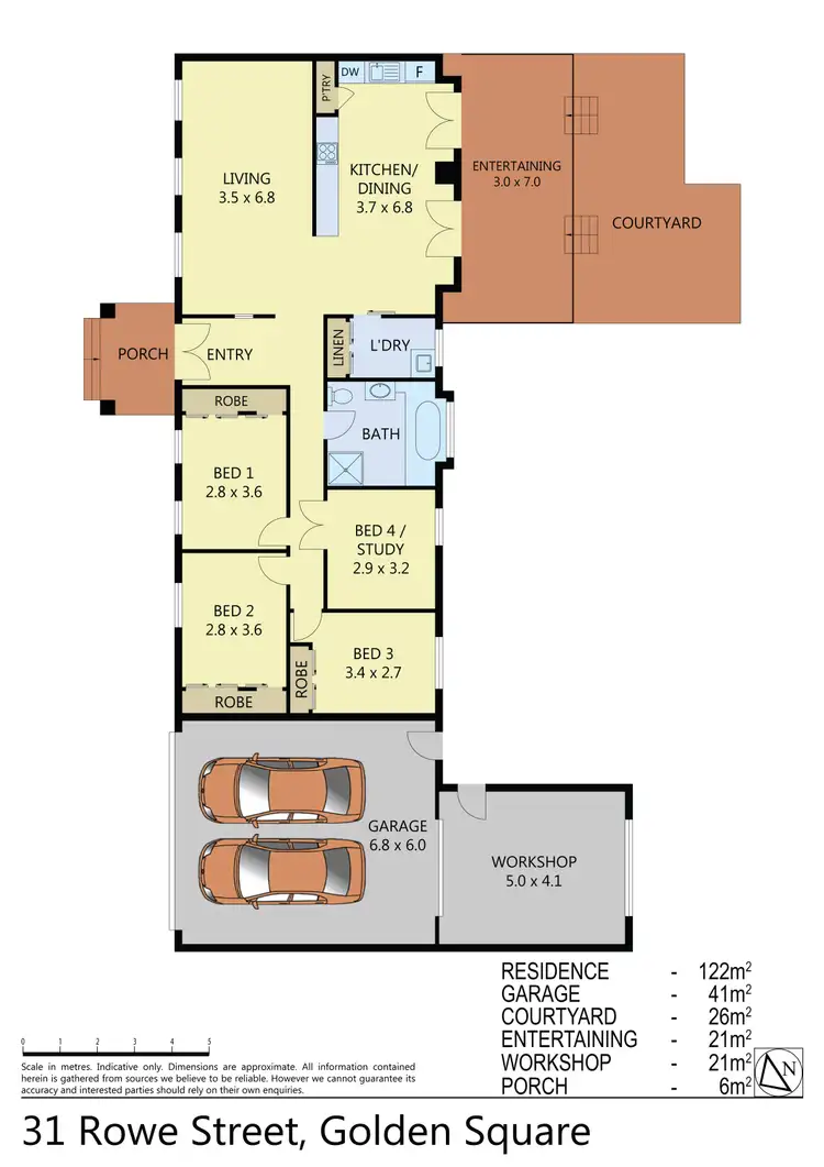 Floorplan of Homely house listing, 31 Rowe Street, Golden Square VIC 3555