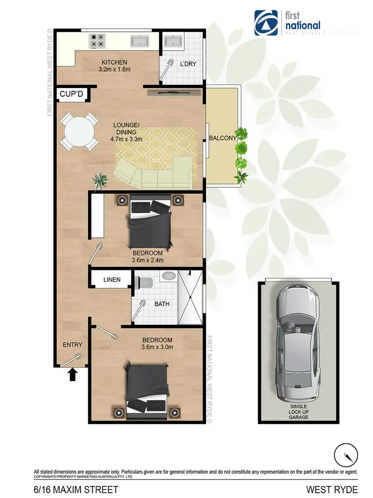 Floorplan of Homely apartment listing, 6/16 Maxim Street, West Ryde NSW 2114