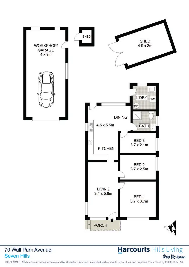 Floorplan of Homely house listing, 70 Wall Park Avenue, Seven Hills NSW 2147