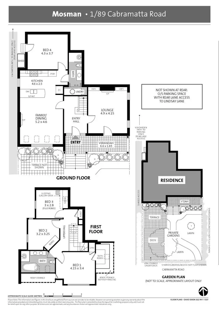 Floorplan of Homely semi-detached listing, 1/89 Cabramatta Road, Mosman NSW 2088