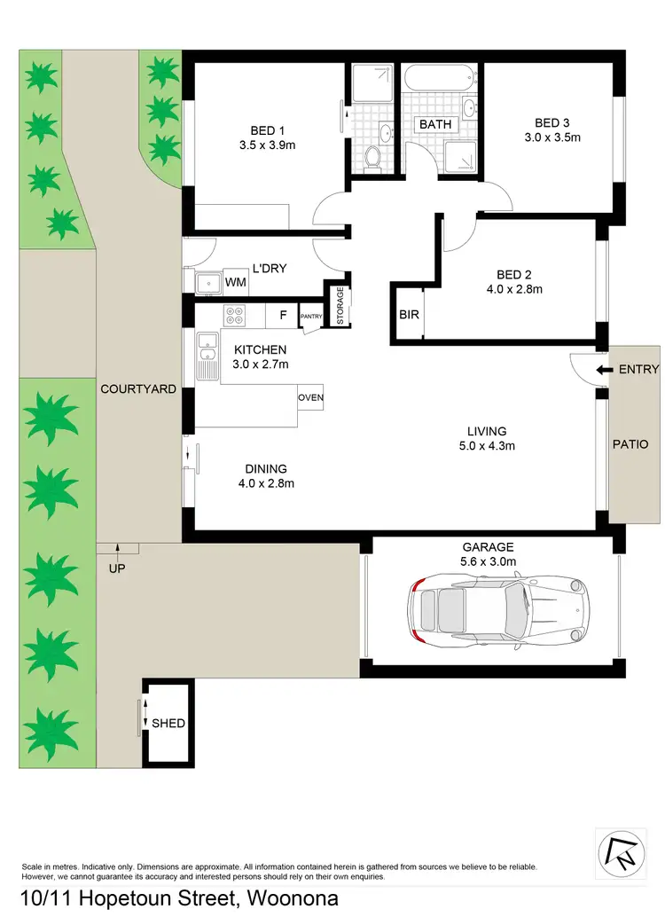 Floorplan of Homely villa listing, 10/11 Hopetoun Street, Woonona NSW 2517