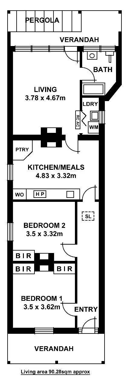 Floorplan of Homely house listing, 63 Opey Avenue, Hyde Park SA 5061