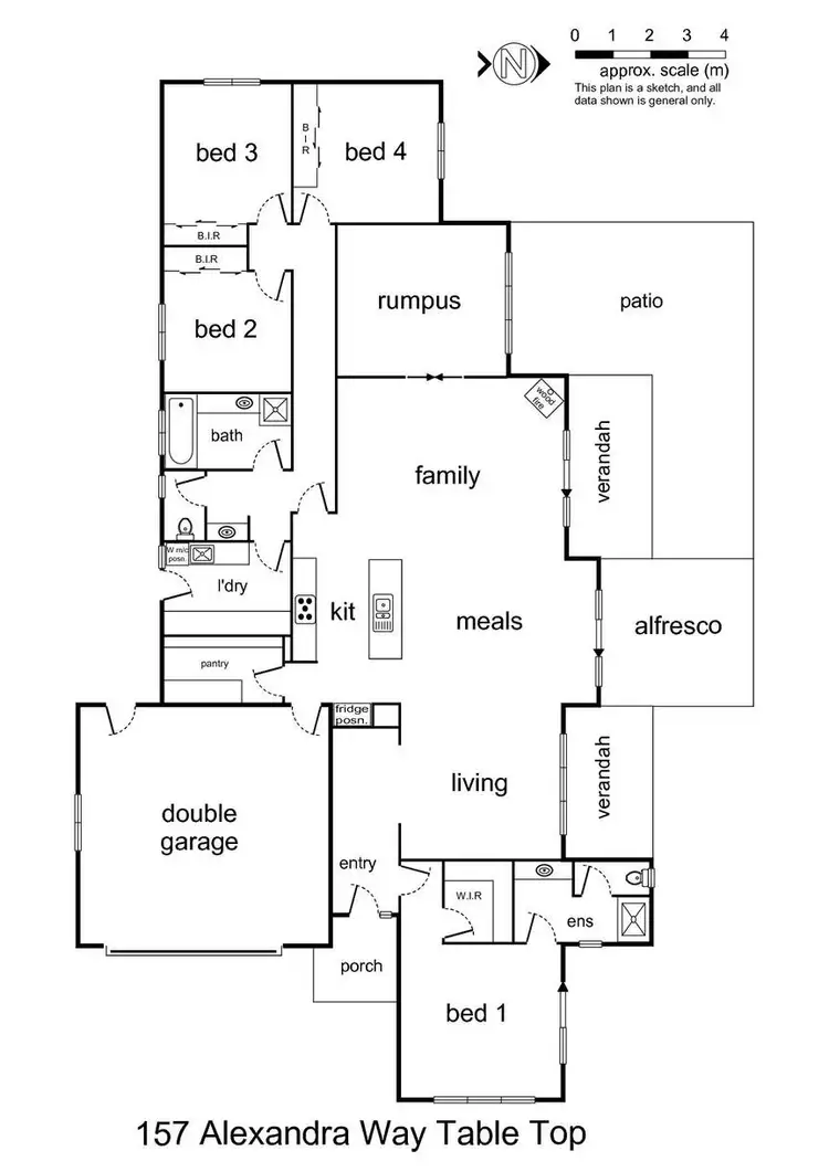 Floorplan of Homely house listing, 157 Alexandra Way, Table Top NSW 2640