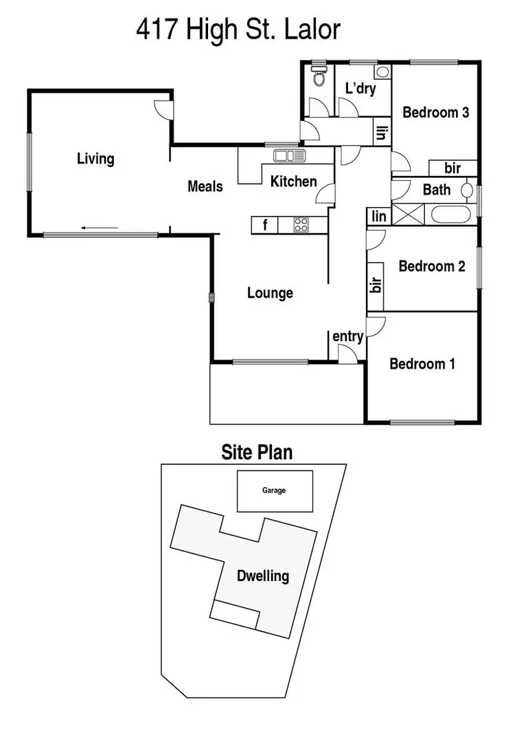 Floorplan of Homely house listing, 417 High Street, Lalor VIC 3075