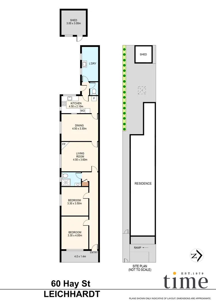 Floorplan of Homely semi-detached listing, 60 Hay Street, Leichhardt NSW 2040