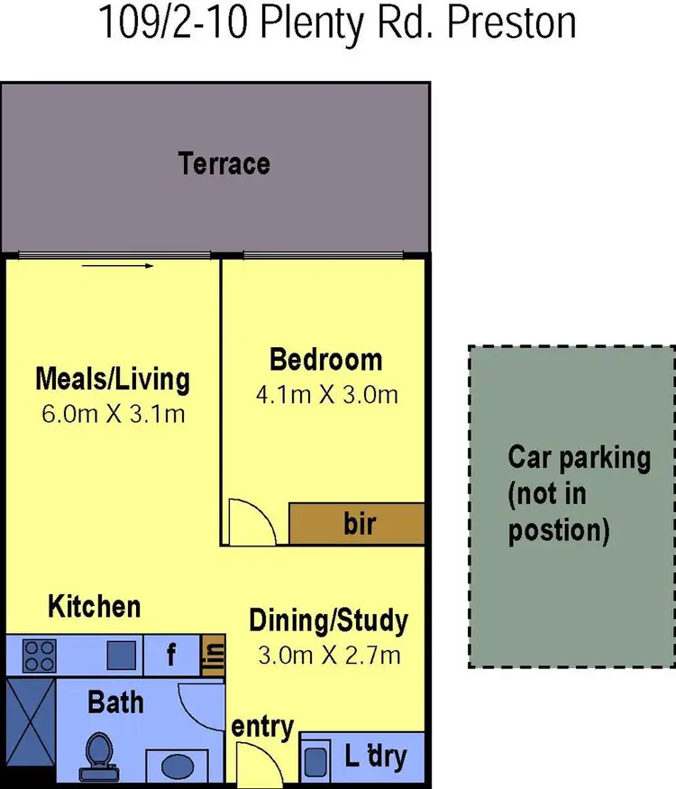 Floorplan of Homely apartment listing, 109/2-10 Plenty Road, Preston VIC 3072