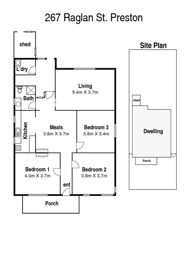 Floorplan of Homely house listing, 267 Raglan Street, Preston VIC 3072