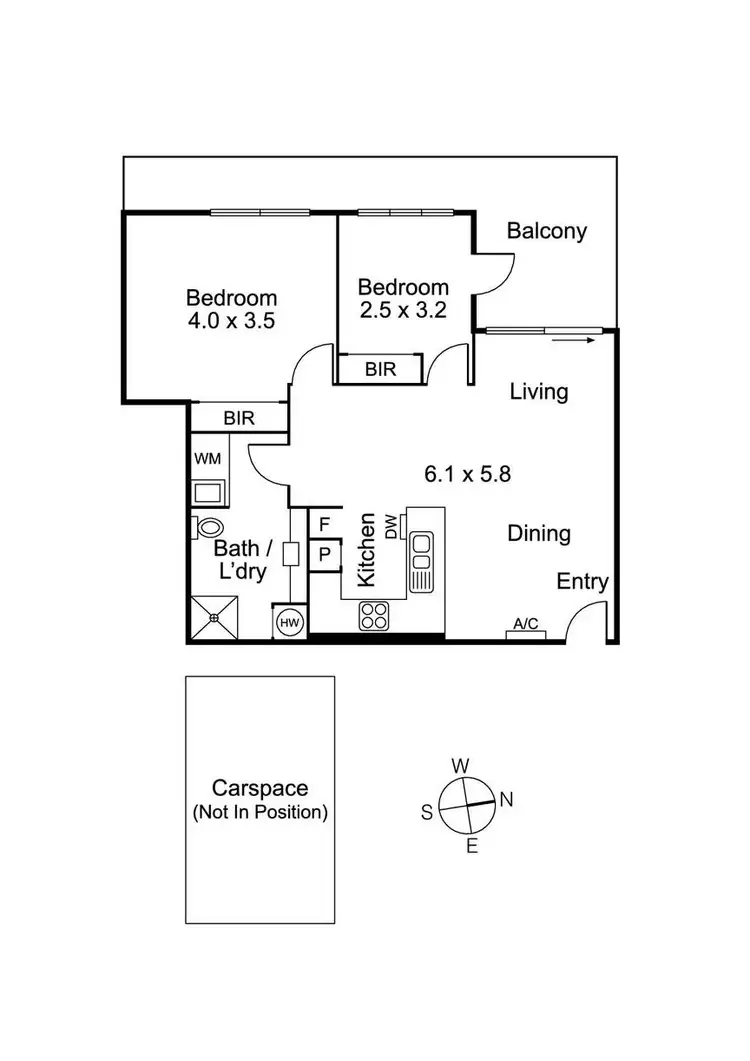 Floorplan of Homely apartment listing, 23/102 St Georges Road, Preston VIC 3072