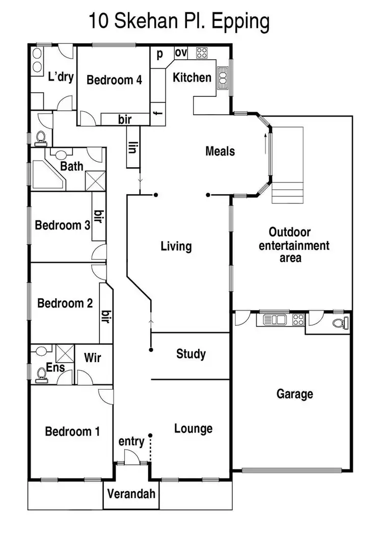 Floorplan of Homely house listing, 10 Skehan Place, Epping VIC 3076