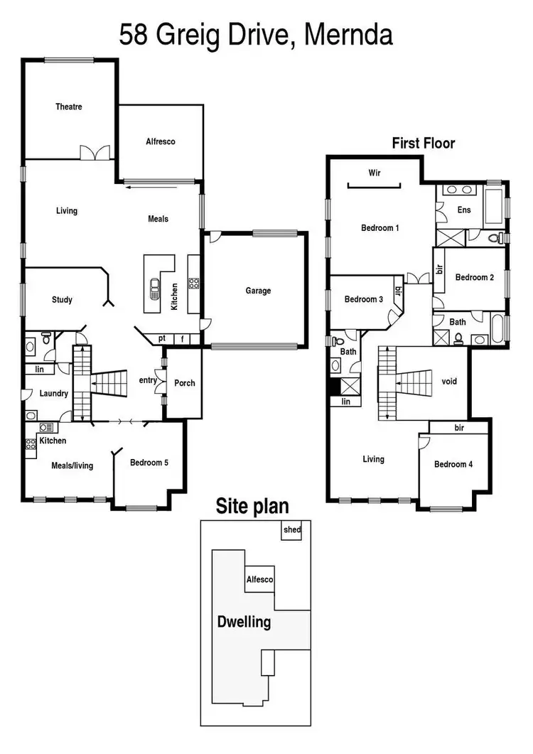 Floorplan of Homely house listing, 58 Greig Drive, Mernda VIC 3754