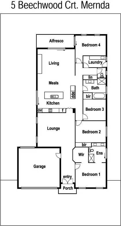 Floorplan of Homely house listing, 5 Beechwood Court, Mernda VIC 3754