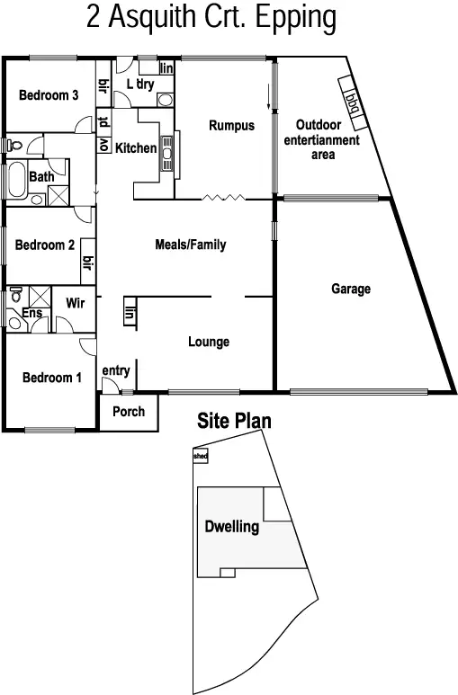 Floorplan of Homely house listing, 2 Asquith Court, Epping VIC 3076