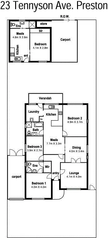 Floorplan of Homely house listing, 23 Tennyson Avenue, Preston VIC 3072
