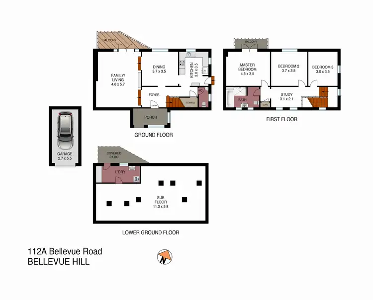 Floorplan of Homely house listing, 112A Bellevue Road, Bellevue Hill NSW 2023