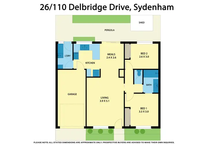 Floorplan of Homely villa listing, 26/110 Delbridge Drive, Sydenham VIC 3037