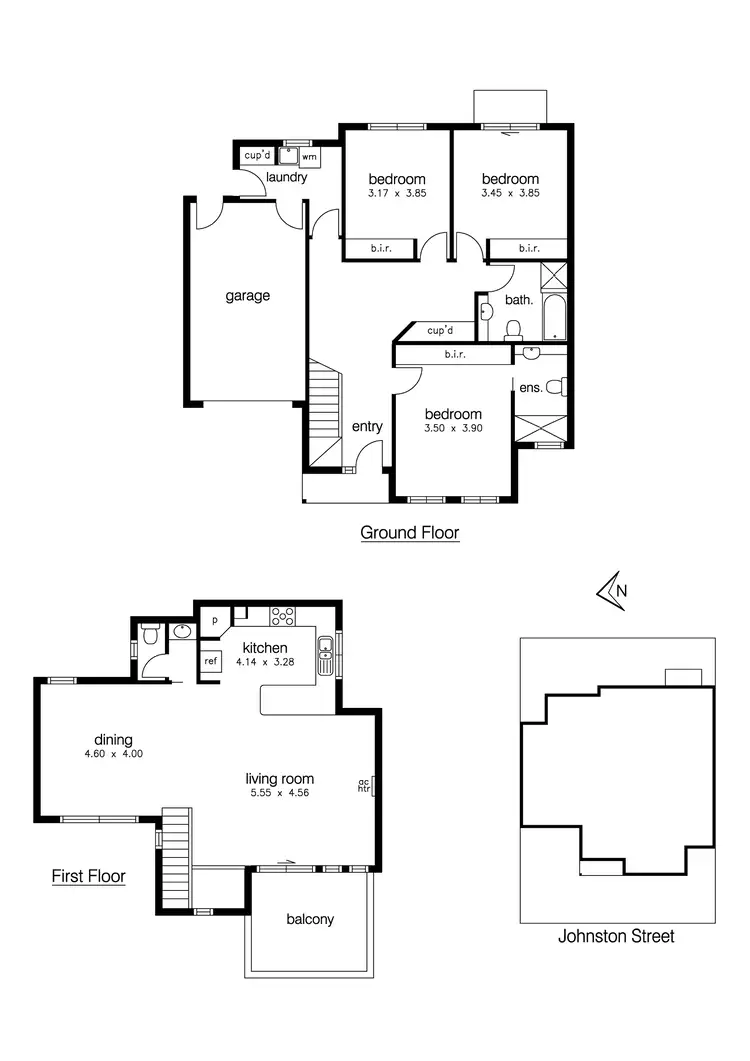 Floorplan of Homely townhouse listing, 28b Johnston Street, Newport VIC 3015