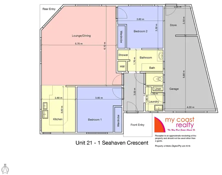Floorplan of Homely unit listing, 21/1 Seahaven Crescent, Shearwater TAS 7307