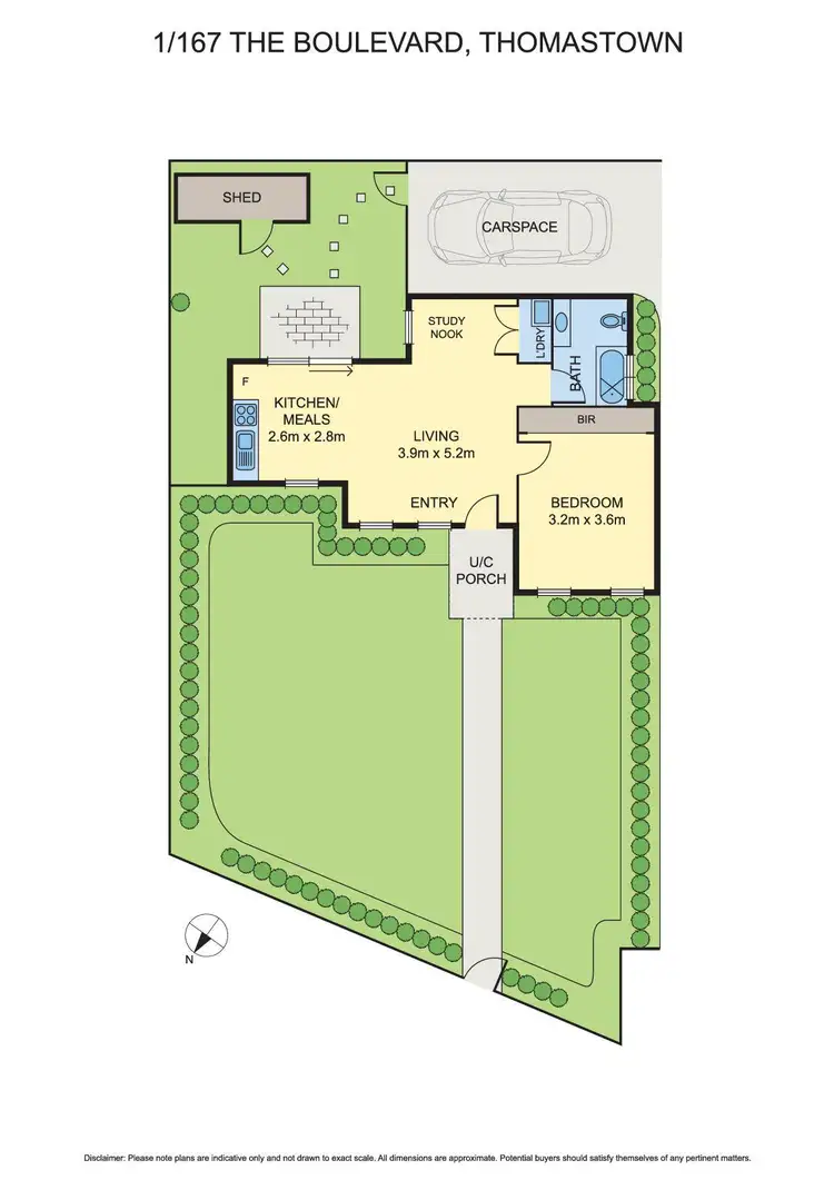 Floorplan of Homely unit listing, 1/167 The Boulevard Boulevard, Thomastown VIC 3074