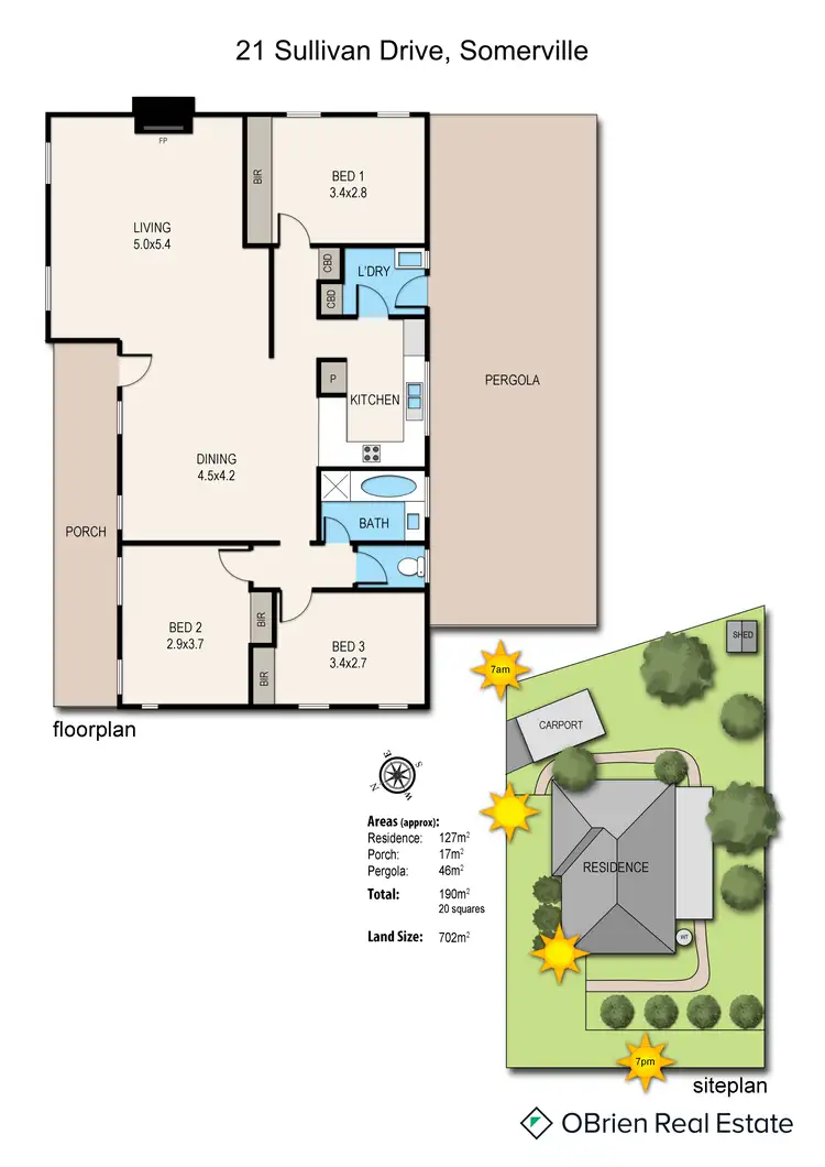 Floorplan of Homely house listing, 21 Sullivan Drive, Somerville VIC 3912