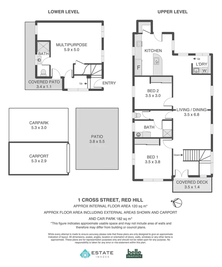 Floorplan of Homely house listing, 1 Cross Street, Red Hill QLD 4059