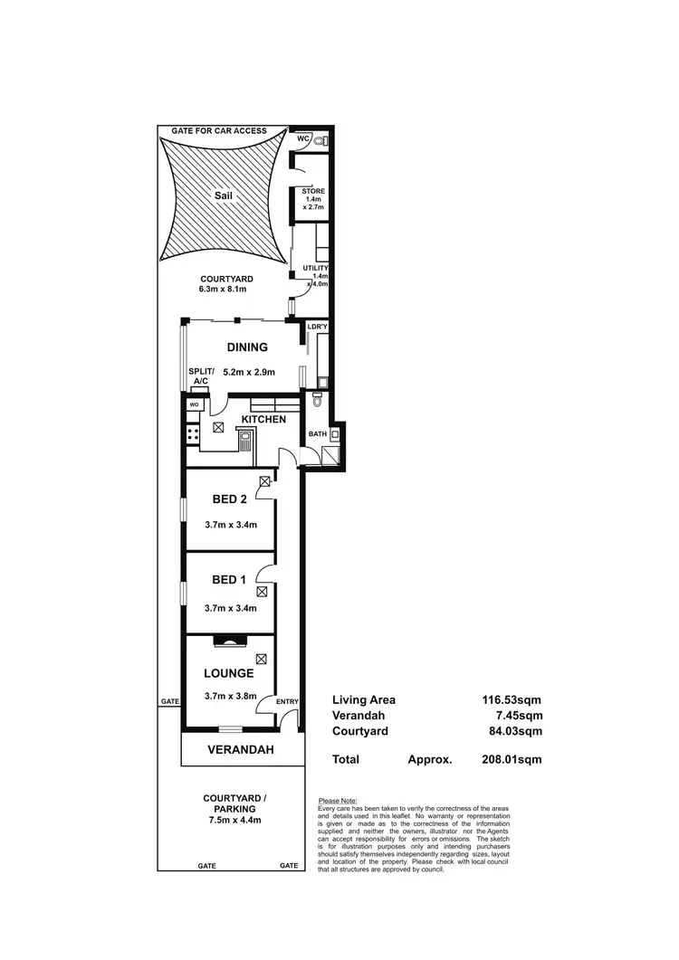 Floorplan of Homely house listing, 261 Wright Street, Adelaide SA 5000