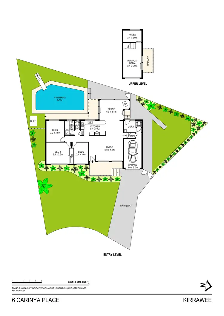 Floorplan of Homely house listing, 6 Carinya Place, Kirrawee NSW 2232