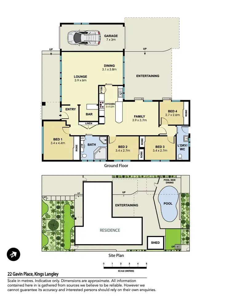 Floorplan of Homely house listing, 22 Gavin Place, Kings Langley NSW 2147