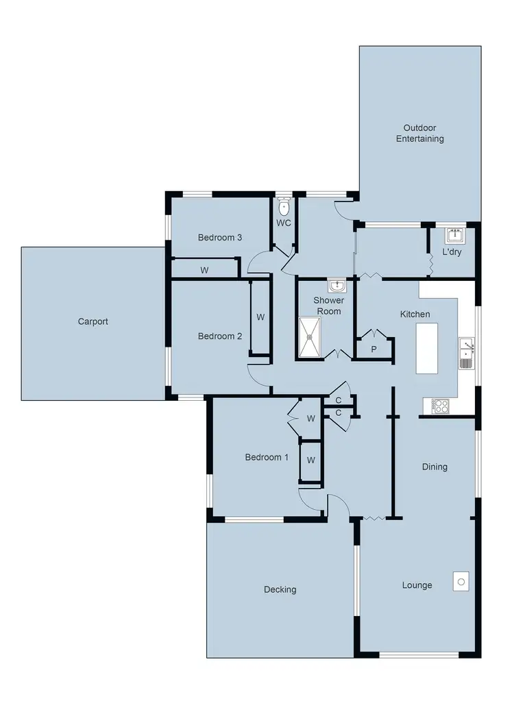 Floorplan of Homely house listing, 9 Hunter Street, Carisbrook VIC 3464