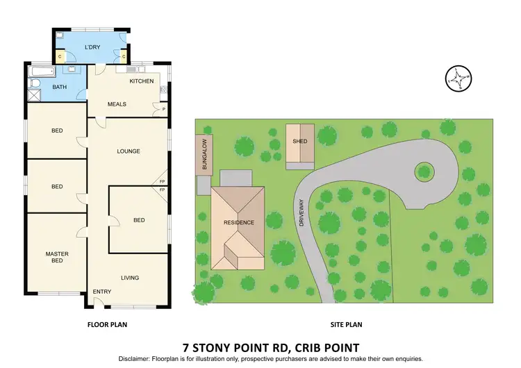 Floorplan of Homely house listing, 7 Stony Point Road, Crib Point VIC 3919