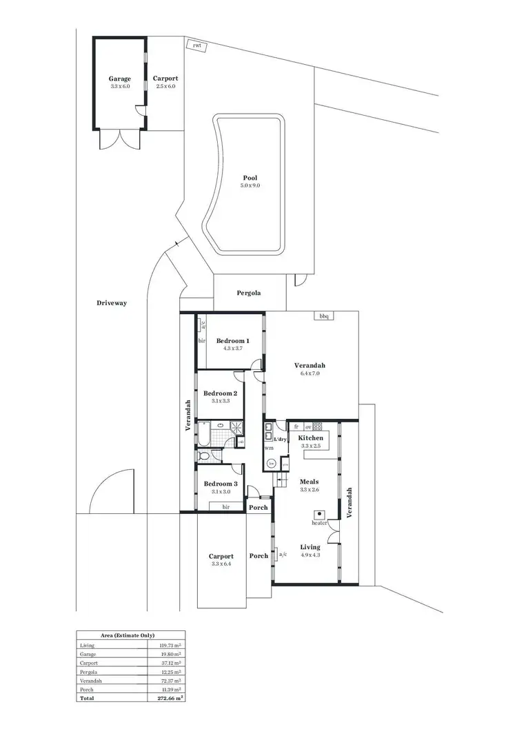 Floorplan of Homely house listing, 7 Lake View Crescent, Highbury SA 5089