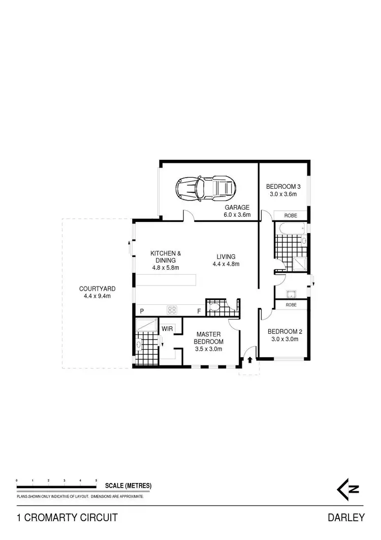 Floorplan of Homely house listing, 1 Cromarty Circuit, Darley VIC 3340
