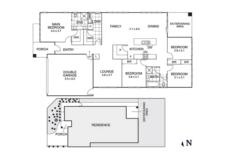 Floorplan of Homely house listing, 1 Abbeygate Drive, Werribee VIC 3030