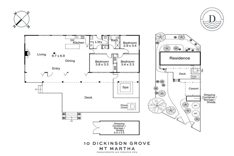 Floorplan of Homely house listing, 10 Dickinson Grove, Mount Martha VIC 3934