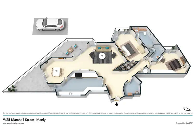 Floorplan of Homely apartment listing, 9/25 Marshall Street, Manly NSW 2095