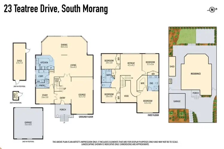 Floorplan of Homely house listing, 23 Teatree Drive, South Morang VIC 3752