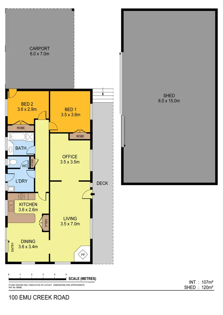 Floorplan of Homely house listing, 100 Emu Creek Road, Strathfieldsaye VIC 3551