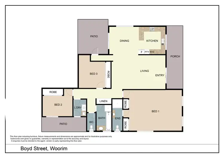 Floorplan of Homely unit listing, 2/52 Boyd Street, Woorim QLD 4507