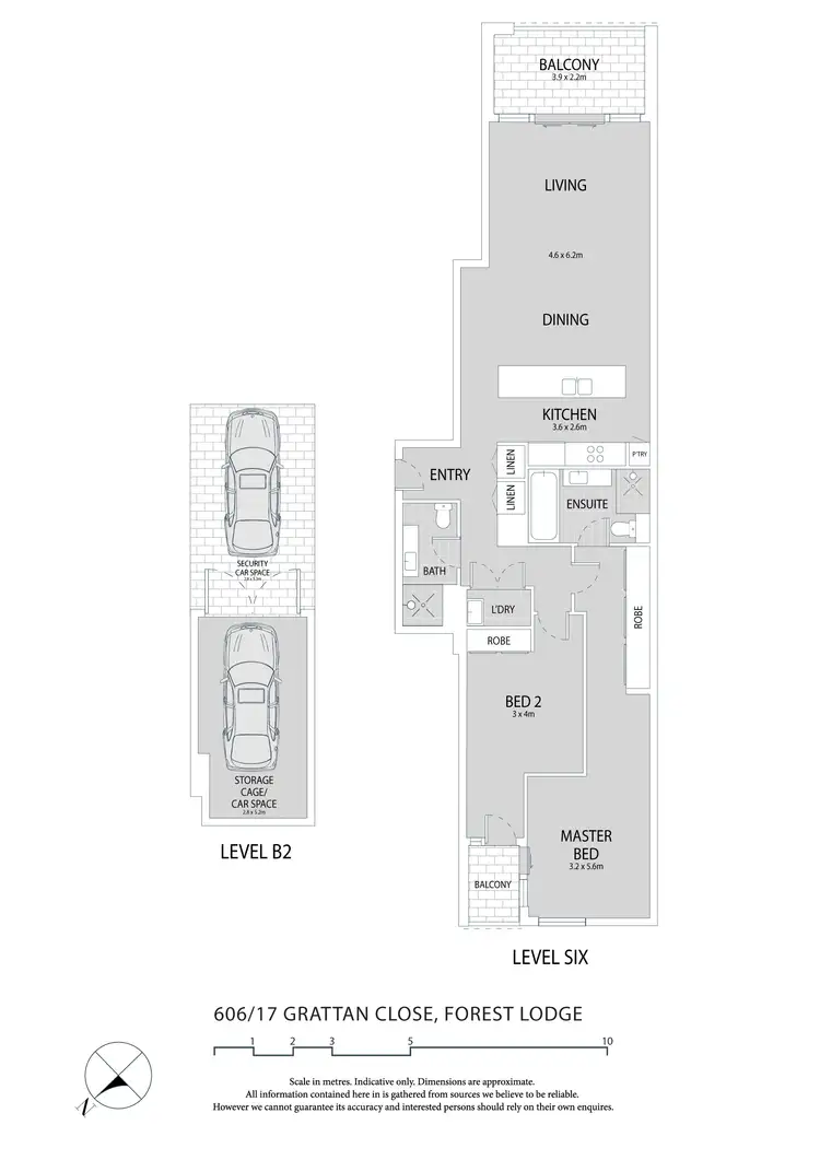 Floorplan of Homely apartment listing, 606/17 Grattan Close, Forest Lodge NSW 2037