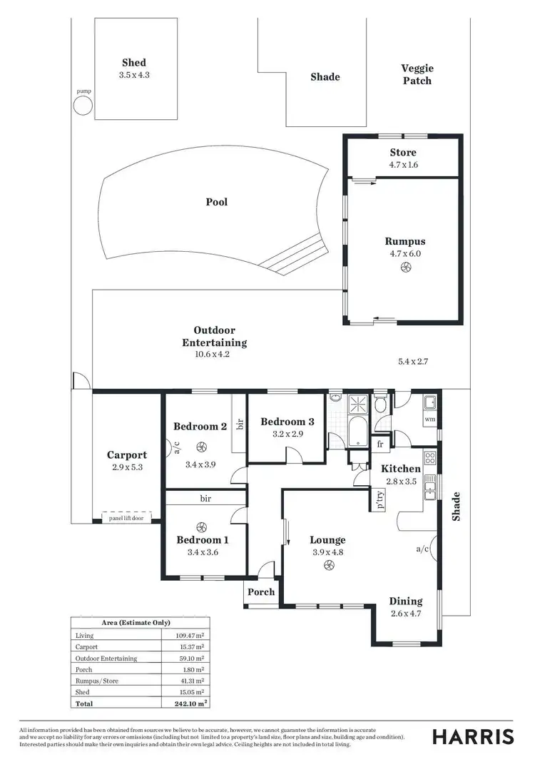 Floorplan of Homely house listing, 6 Cabarita Avenue, Campbelltown SA 5074