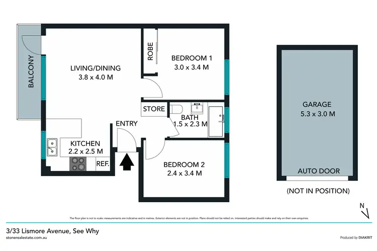 Floorplan of Homely apartment listing, 3/33 Lismore Avenue, Dee Why NSW 2099