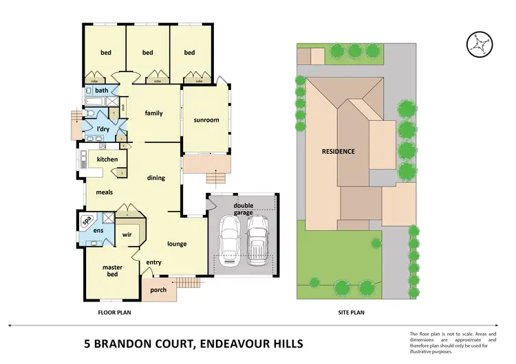 Floorplan of Homely house listing, 5 Brandon Court, Endeavour Hills VIC 3802