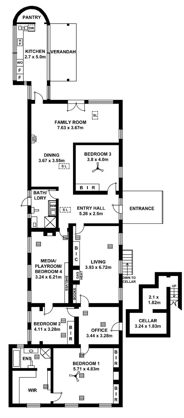 Floorplan of Homely house listing, 88 Finniss Street, North Adelaide SA 5006