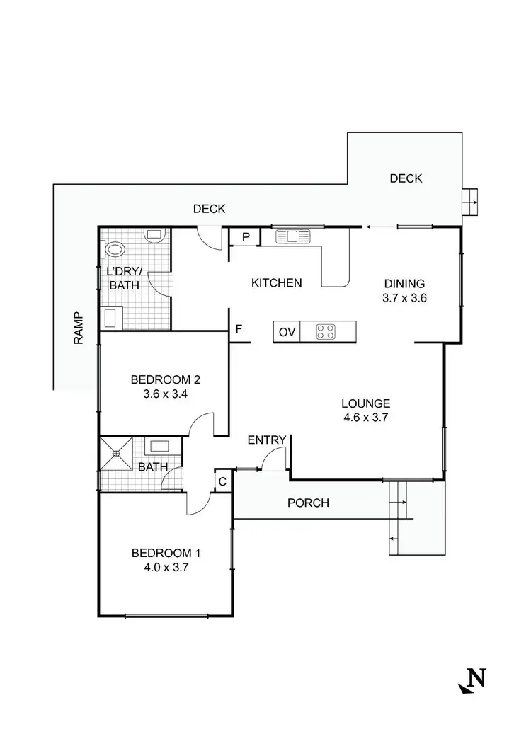 Floorplan of Homely house listing, 43 Happy Valley Road, West Bendigo VIC 3550