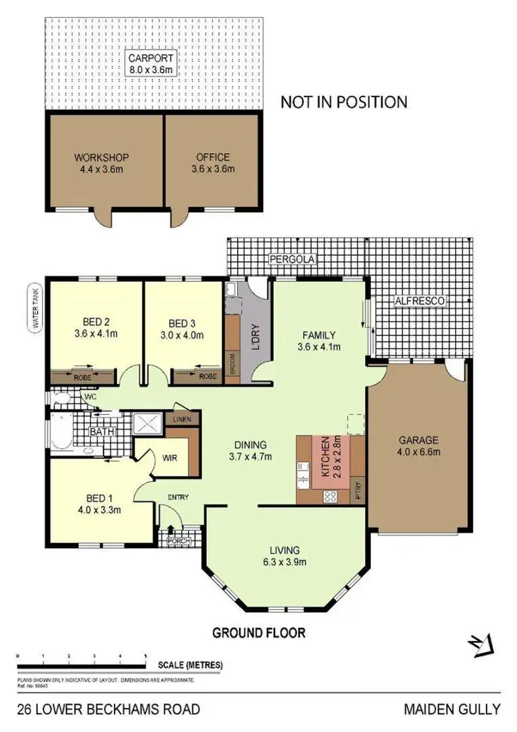 Floorplan of Homely house listing, 26 Lower Beckhams Road, Maiden Gully VIC 3551