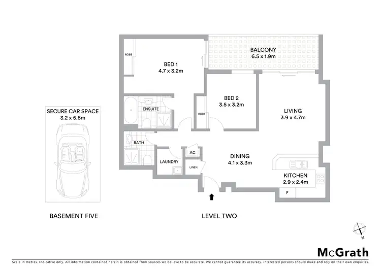 Floorplan of Homely apartment listing, 7/14-16 Ormonde Parade, Hurstville NSW 2220