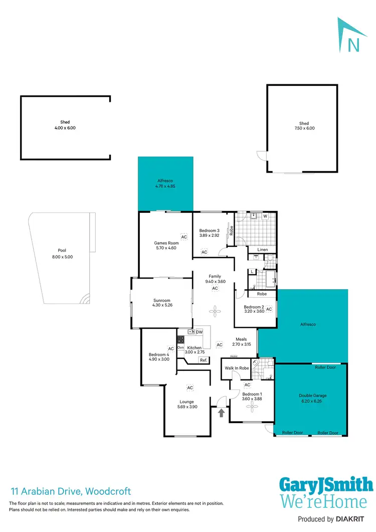 Floorplan of Homely house listing, 11 Arabian Drive, Woodcroft SA 5162